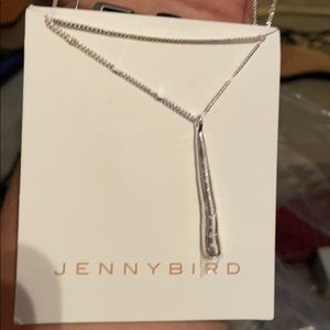 Silver drop necklace